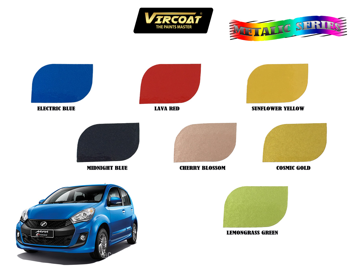 VIRCOAT, METALLIC PAINT, 2K PAINT, MYVI PAINT, PERODUA PAINT